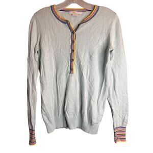 Boden Women's Sweater with Rainbow Details, Size 2, Wool and Kashmir